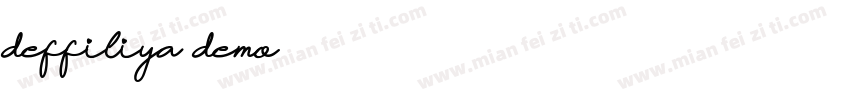 deffiliya demo字体转换